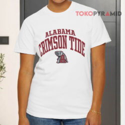Alabama Crimson Tide Logo White T shirt