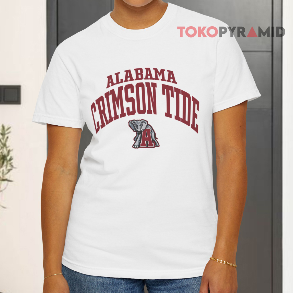 Alabama Crimson Tide Logo White T shirt Alabama Crimson Tide Logo White T shirt