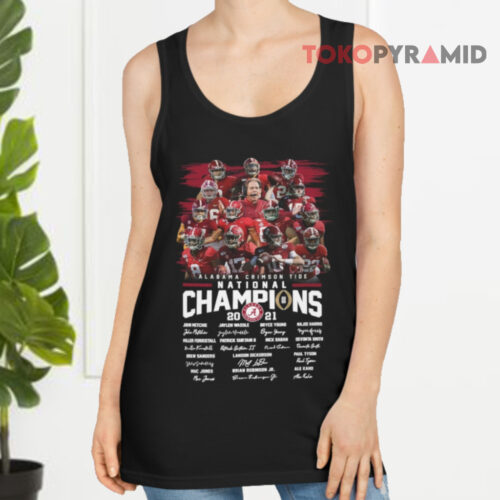 Alabama National Champions 2021 Signatures Tank Top