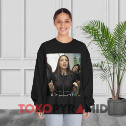 Alexandria Ocasio Cortez AOC See Through Slow Sown Shirt 3 Alexandria Ocasio Cortez Aoc See Through Slow Sown Black Sweatshirt