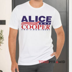 Alice Cooper For President 2024 White T shirt