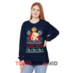 All I Want For Christmas Is No War Navy Sweatshirt