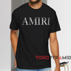 Amiri Bandana Logo T shirt Black T shirt