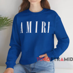 AMIRI Core logo T-shirt 3 Amiri Core Logo T shirt Blue Sweatshirt