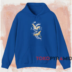 Amiri Crane T-shirt 2 Amiri Crane T shirt Blue Hoodie