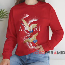 Amiri Crane T-shirt 4 Amiri Crane T shirt Red Sweatshirt