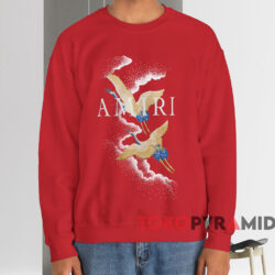 Amiri Crane T-shirt 3 Amiri Crane T shirt Red Sweatshirt