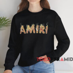 Amiri Flame Logo T-shirt 4 Amiri Flame Logo T shirt Black Sweatshirt