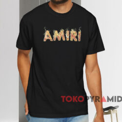 Amiri Flame Logo T shirt Black T shirt