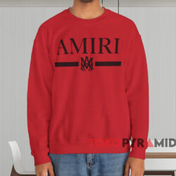Amiri Ma Bar Logo T shirt Red Sweatshirt