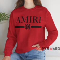 Amiri Ma Bar Logo T shirt Red Sweatshirt