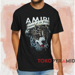 Amiri Pitbull Survival Of The Fittest T shirt Black T shirt