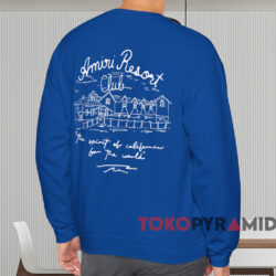 Amiri Resort Club T-shirt 4 Amiri Resort Club T shirt Blue Sweatshirt