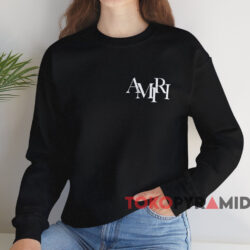 Amiri Staggered Logo T-shirt 4 Amiri Staggered Logo T shirt Black Sweatshirt