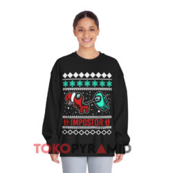 Among Game Us Christmas Gift Sweatshirt 3 Among Game Us Christmas Gift Black Sweatshirt