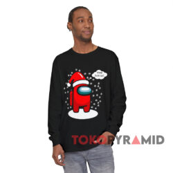 Among Us Christmas These Look Sus Black Long sleeved