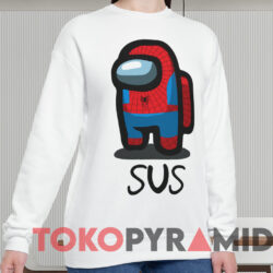 Among Us Red Is Sus Spider-Man T-shirt 2 Among Us Red Is Sus Spider man T shirt White Sweatshirt