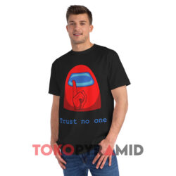 Among Us Shhh Trust No One Black T shirt