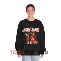 Angry Runs Good Morning Football Black Sweatshirt