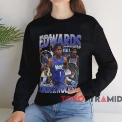 Anthony Edwards Graphic Shirt 4 Anthony Edwards Graphic Shirt Black Sweatshirt