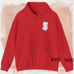 Anti Social Social Club Best Of Luck T shirt Red Hoodie