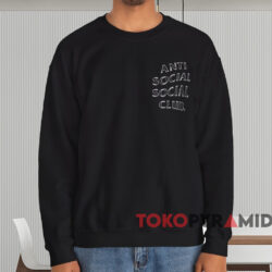 Anti Social Social Club Burnout T shirt Black Sweatshirt