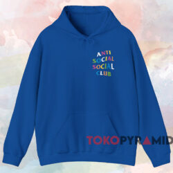 Anti Social Social Club Frantic T-shirt 2 Anti Social Social Club Frantic T shirt Blue Hoodie