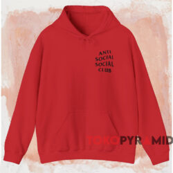 Anti Social Social Club Kkoch T-shirt 2 Anti Social Social Club Kkoch T shirt Red Hoodie