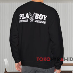 Anti Social Social Club Playboy Checkered T-shirt 4 Anti Social Social Club Playboy Checkered T shirt Black Sweatshirt