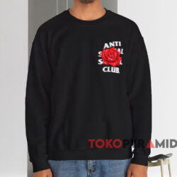 Anti Social Social Club Roses Are Red T-shirt 3 Anti Social Social Club Roses Are Red T shirt Black Sweatshirt
