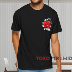 Anti Social Social Club Roses Are Red T shirt Black T shirt