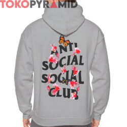 Rare Anti Social Social Club Shirt Butterflies Flowers 4 Anti Social Social Club Shirt Butterflies Flowers