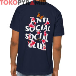 Rare Anti Social Social Club Shirt Butterflies Flowers 2 Anti Social Social Club Shirt Butterflies Flowers
