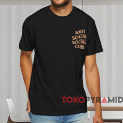Anti Social Social Club White Picket Fence T shirt Black T shirt