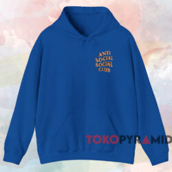 Anti Social Social Club White Picket Fence T shirt Blue Hoodie