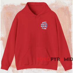 Anti Social Social Club x Fragment Blue Bolt T-shirt 2 Anti Social Social Club X Fragment Blue Bolt T shirt Red Hoodie