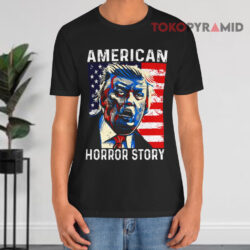 Anti Trump Horror American Story Zombie Trump Halloween Black T shirt