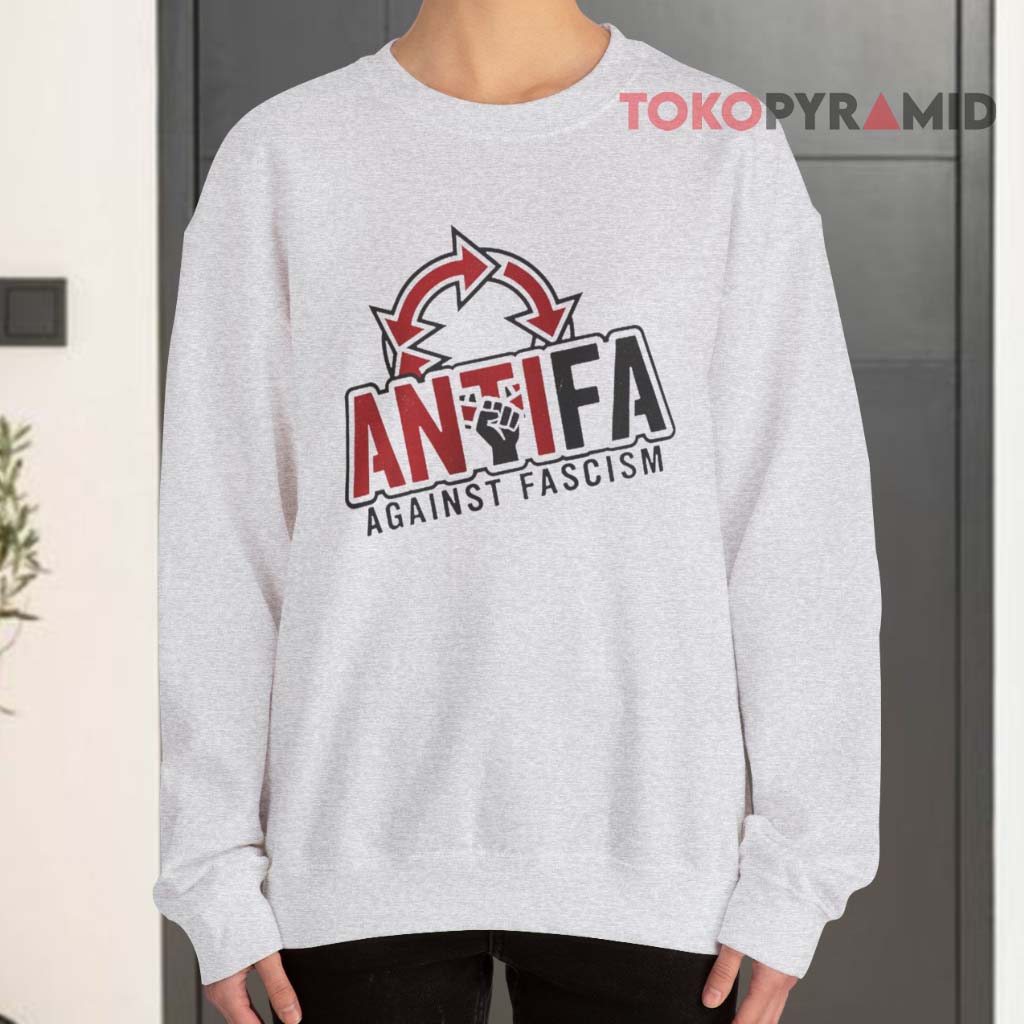 Antifa Against Fascism Sweatshirt Antifa Against Fascism Sweatshirt