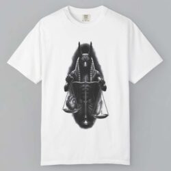 Anubis Heart And Feather Balance T shirt