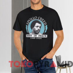 Apollo Creed Rest In Peace Shirt Black T shirt