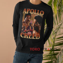 Apollo Creed Rocky Balboa Shirt 4 Apollo Creed Rocky Balboa Black Long sleeved