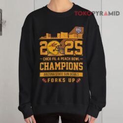 Arizona State Sun Devils Forks Up Chick-fil-A Peach Bowl Champions 2025 Shirt 3 Arizona State Sun Devils Forks Up Chick fil a Peach Bowl Champions 2025 Sweatshirt