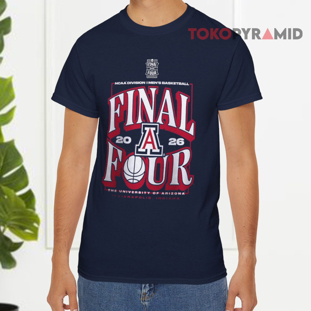 Arizona Wildcats 2026 Ncaa Final Four Navy T shirt Arizona Wildcats 2026 Ncaa Final Four Navy T shirt