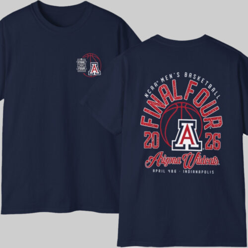 Arizona Wildcats 2026 Ncaa Men's Basketball Tournament March Madness Final Four T shirt