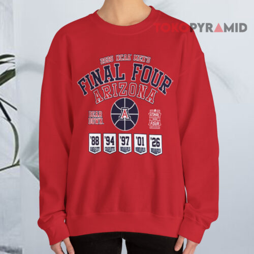 Arizona Wildcats Basketball 2026 Final Four Red Sweatshirt