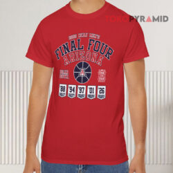 Arizona Wildcats Basketball 2026 Final Four Red T shirt