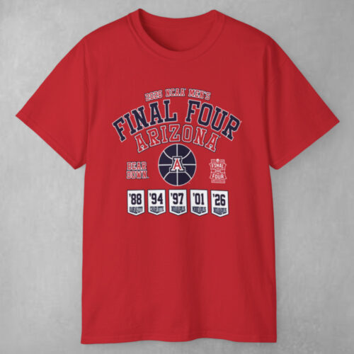 Arizona Wildcats Basketball 2026 Final Four T shirt