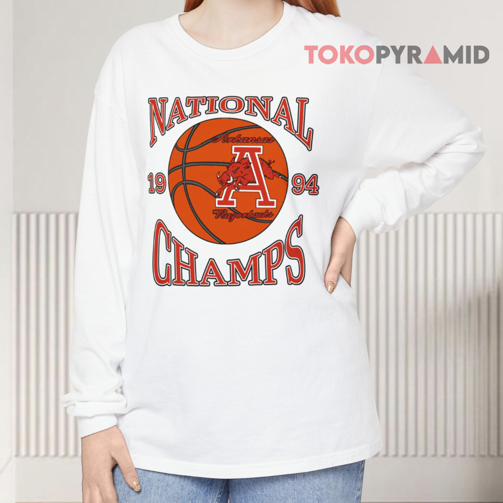 Arkansas Razorbacks 1994 National Champs Long sleeved Arkansas Razorbacks 1994 National Champs Long sleeved