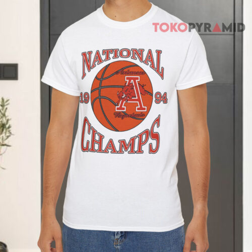 Arkansas Razorbacks 1994 National Champs White T shirt Arkansas Razorbacks 1994 National Champs White T shirt