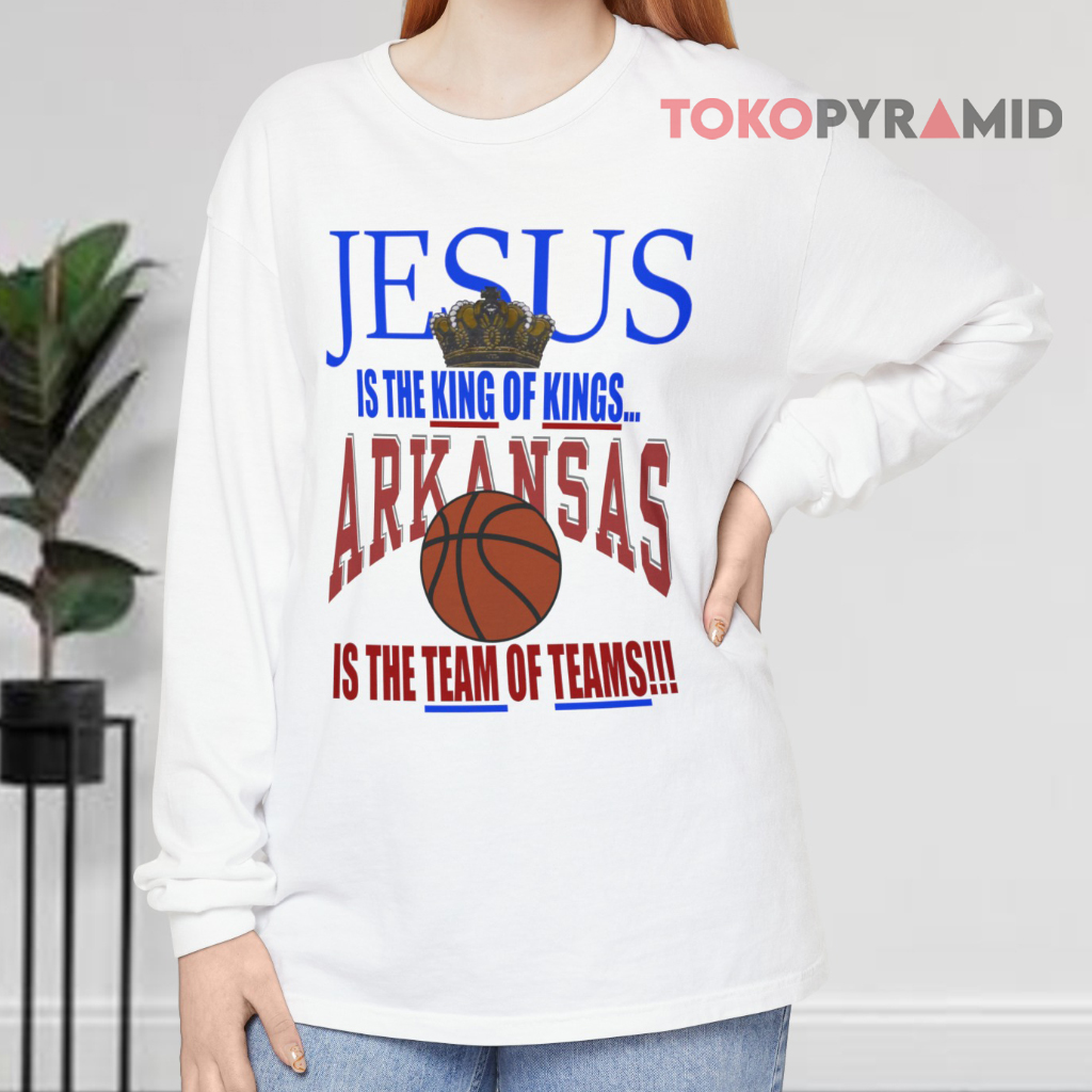 Arkansas Razorbacks Basketball Jesus Long sleeved Arkansas Razorbacks Basketball Jesus Long sleeved